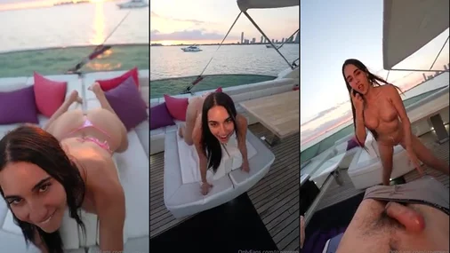 Izzy Green Sextape: Heißer Sex auf einem öffentlichen Boot