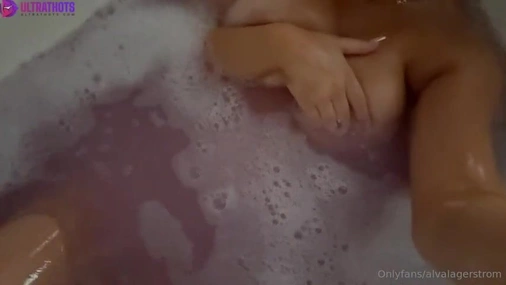 Swedens Hottest Blonde Alva Sjoberg Sexy Big Tits In Bathtub