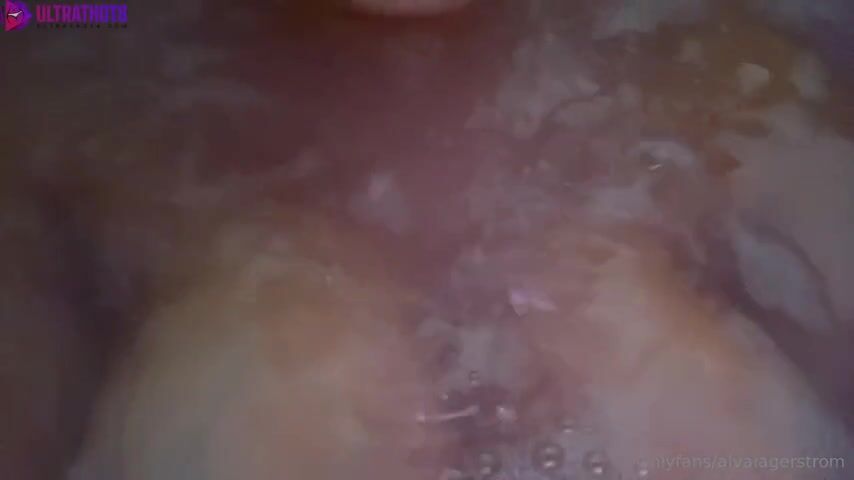 Swedens Hottest Blonde Alva Sjoberg Sexy Big Tits In Bathtub