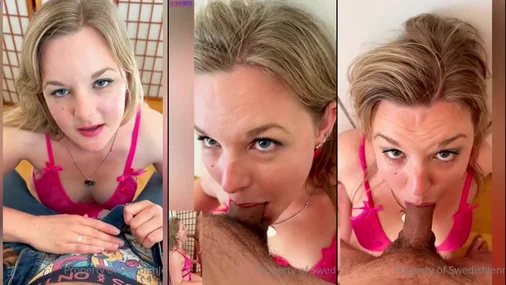 Die Schwedin Jennifer wird hart in den Hals gefickt