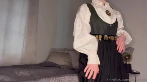 Norwegian Bunad Legs Spread Vibrator