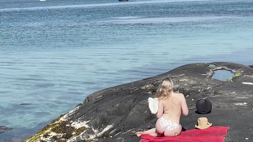 Norwegian Student Sex By The Ocean