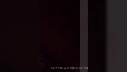 Gitte naughty on couch