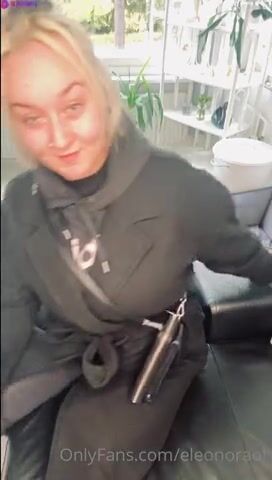 Finnish Tattooed Blonde Babe Eleonoraof Double Tight Pussy Penetration In Sofa