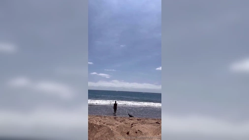 christina legreid walking naked in beach