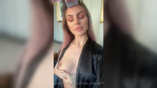 Norwegian Babe Siv Nerdal Touching Her Tight Sexy Body