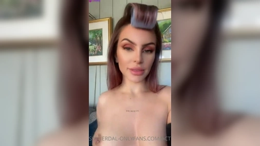 Norwegian Babe Siv Nerdal Touching Her Tight Sexy Body
