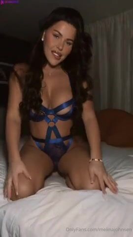 Norwegian Melina Johnsen Rubbing Her Tight Pussy WIth Small Sextoy