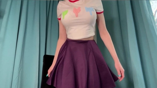 Sarawrcosplay Masturbating with Dildo And Vibrator