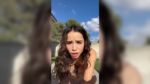Jameliz - TikTok Slut Dared To Suck And Fuck Outdoors