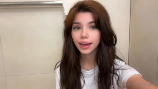 Puppiwi Hot JOI in Bathroom