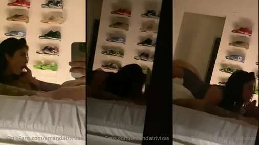 Amanda Trivizas Blowjob før leggetid