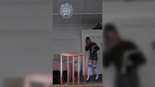 Imogen Lucie - Slutty Student Strips Naked And Gives JOI