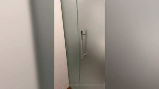 Babydollxl Gets Wet In Shirt Under The Shower