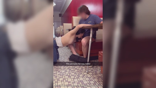 Kita Love - Asian Waitress Sucking And Fucking