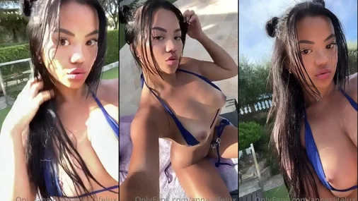 Sexy Asian Cutie Anna Teasing And Showing Tits