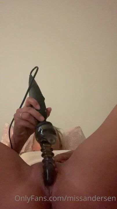 Miss Anderssen Bedroom big dildo