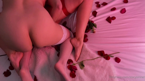 Lesbians on a romantic night
