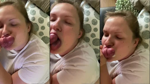 Kira Liv Blowjob von einem molligen Mädchen