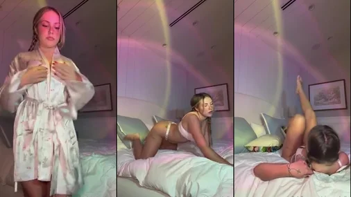 Piper Rockelle Zieht sich im Schlafzimmer aus und zeigt ihre Muschi