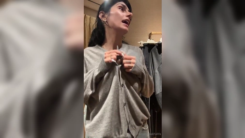 Mia Khalifa Teasing Body And Big Tits In Changing Room