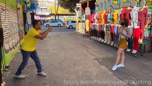 FlashingEmma Nude And Teasing In Public For Strangers