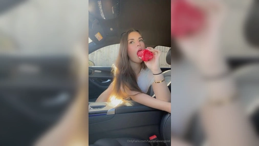 Lauren Alexis Giving Best Blowjob In Car