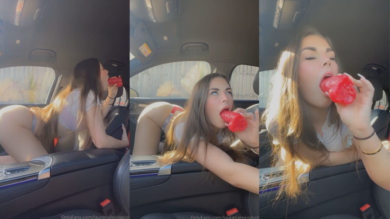 Lauren Alexis Giving Best Blowjob In Car