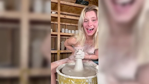 Pottery Class And Messy Play With Blonde HavenTunin