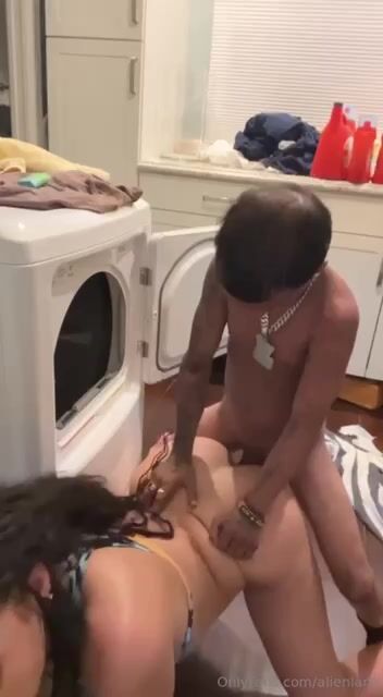 Baby Alien Fucking Slut In Washer Machine