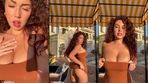 Cristiana Love Reveals Her Big Tits To The Sun
