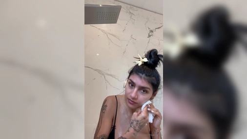 Mia Khalifa Nude Showering PPV