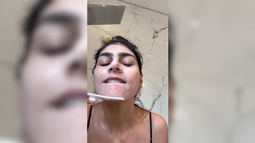 Mia Khalifa Nude Showering PPV