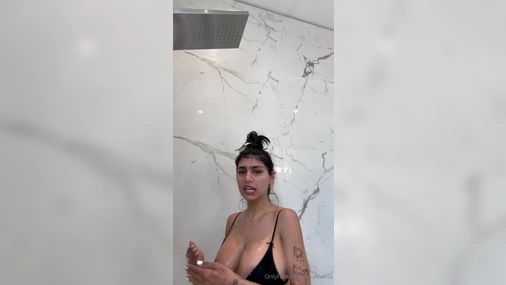 Mia Khalifa Nude Showering PPV