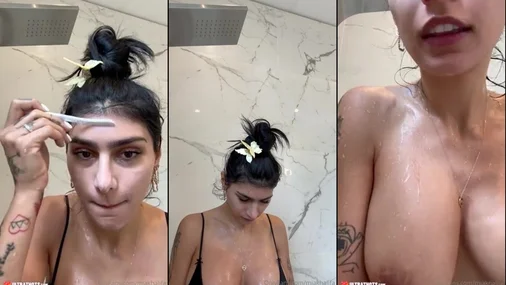 Mia Khalifa Nude Showering PPV