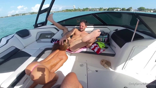 Naughty Milf Miss Lexa Gets Fucked By 2 Guys On Boat