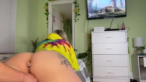 Sadie Freeman Gaming With Anal Plug And Pussy Fingering