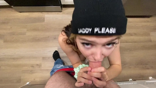 Amazing Grace Blowjob And Cum Swallow POV