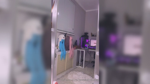 Kate Kuray Strips In The Mirror