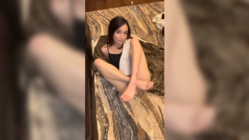 Brunette Littlelay Masturbates