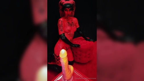 Cammi Star Blowjob with Cumshot in Darth Talon Cosplay