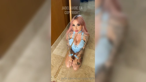 Jade Lavoie Gets Obedience Training On The Leash