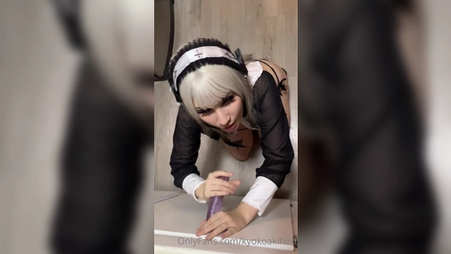 KyoKoaKihiro Blowjob With Dildo In Costume