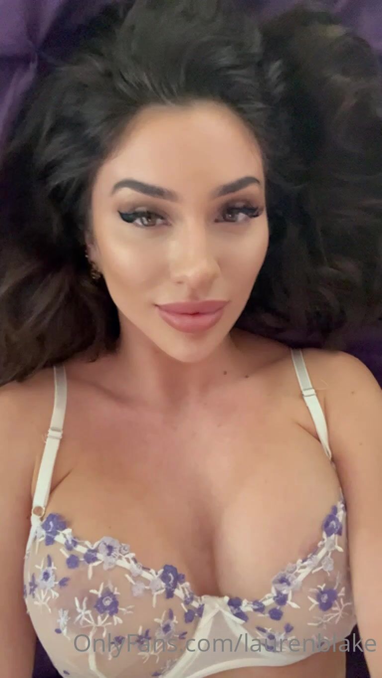 Lauren Blake Teasing In Sexy Lingerie