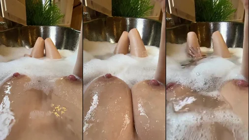 Lookingformargot Nippel-Nahaufnahme in der Badewanne – sie POV