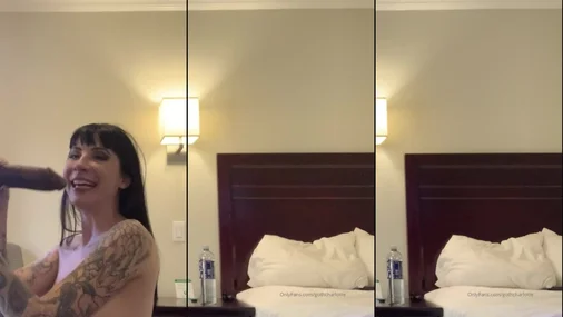 Goth Charlotte Big Dick Blowjob In The Hotel Room