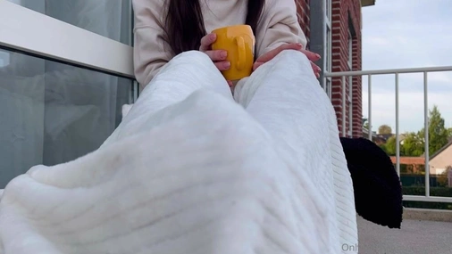 Myla Feet On The Balcony