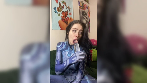 Prosexx Sucks Dildo In Costume