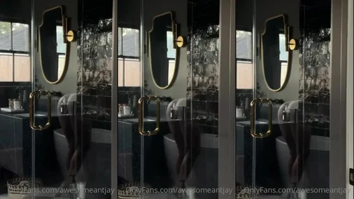 Antje Utgaard Mirror Play In The Bathroom